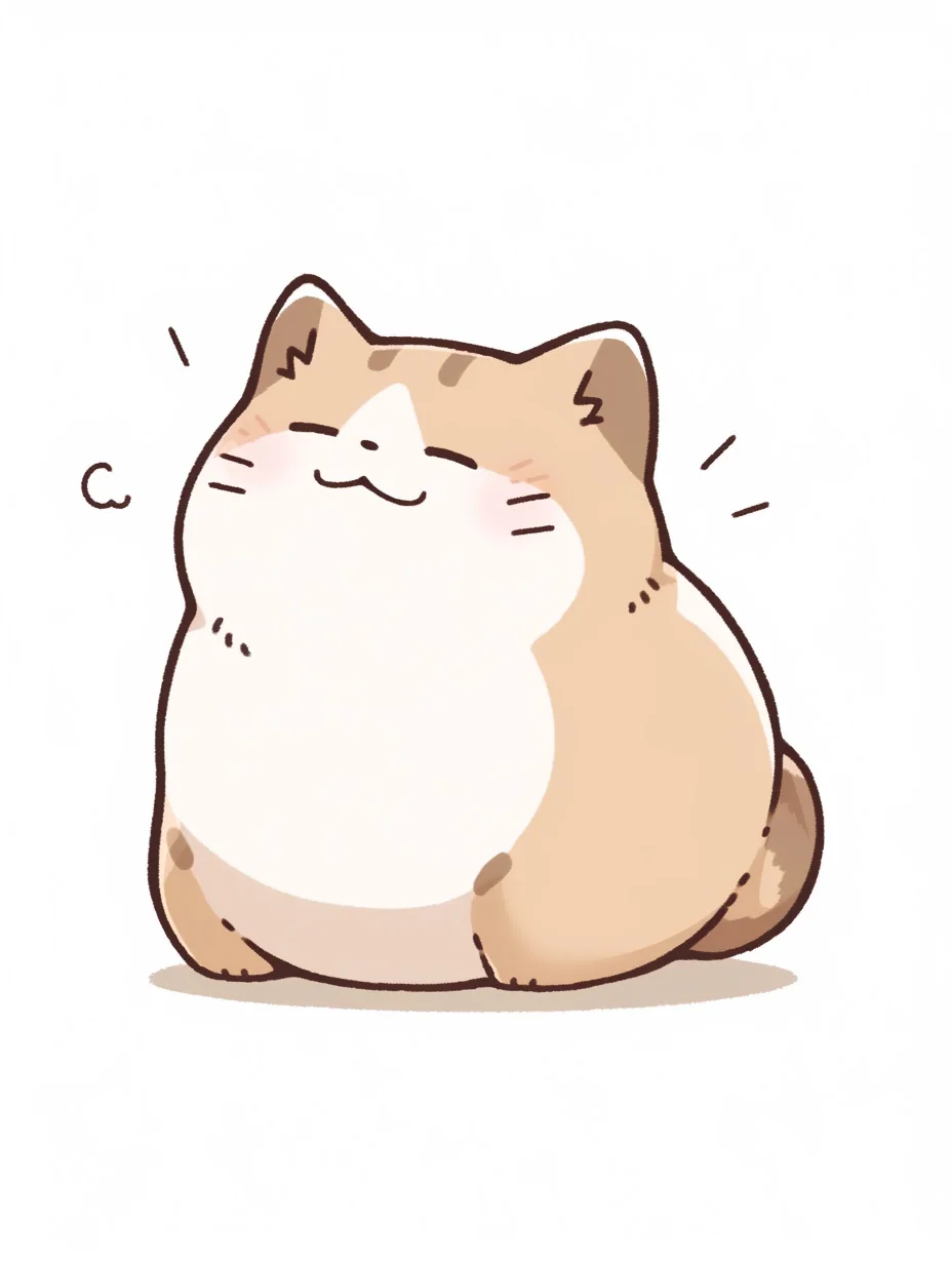 猫のステッカーイラスト 制作ビジュアル 4