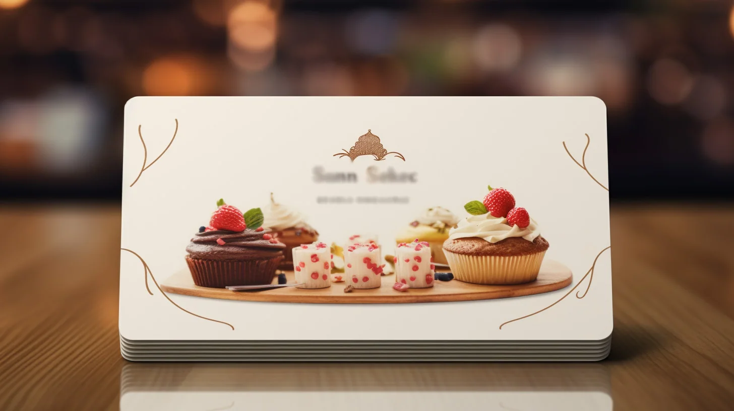 ケーキ店のショップカード 制作ビジュアル 4