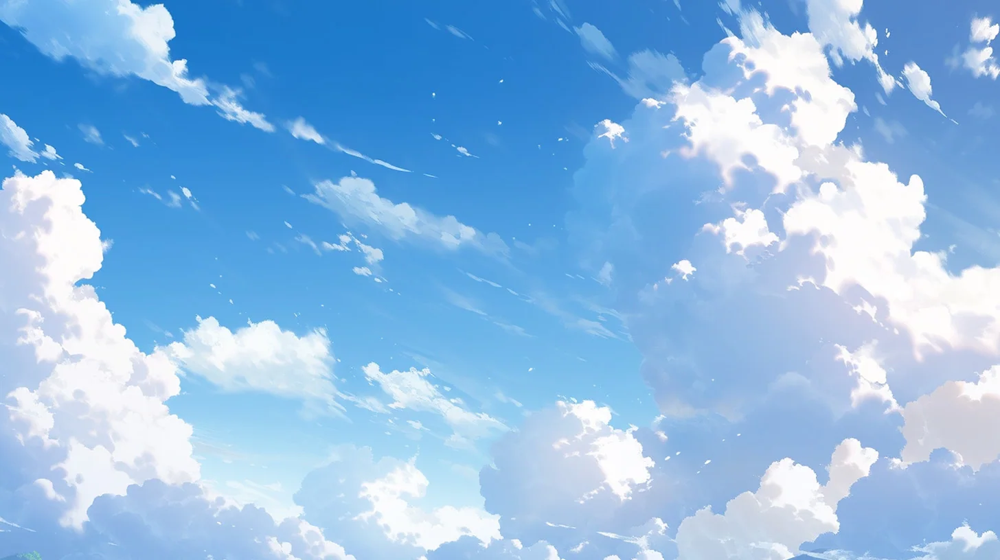 青空のイラスト 制作ビジュアル 1