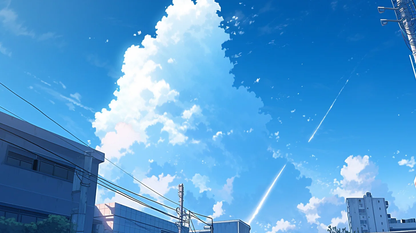 青空のイラスト 制作ビジュアル 2